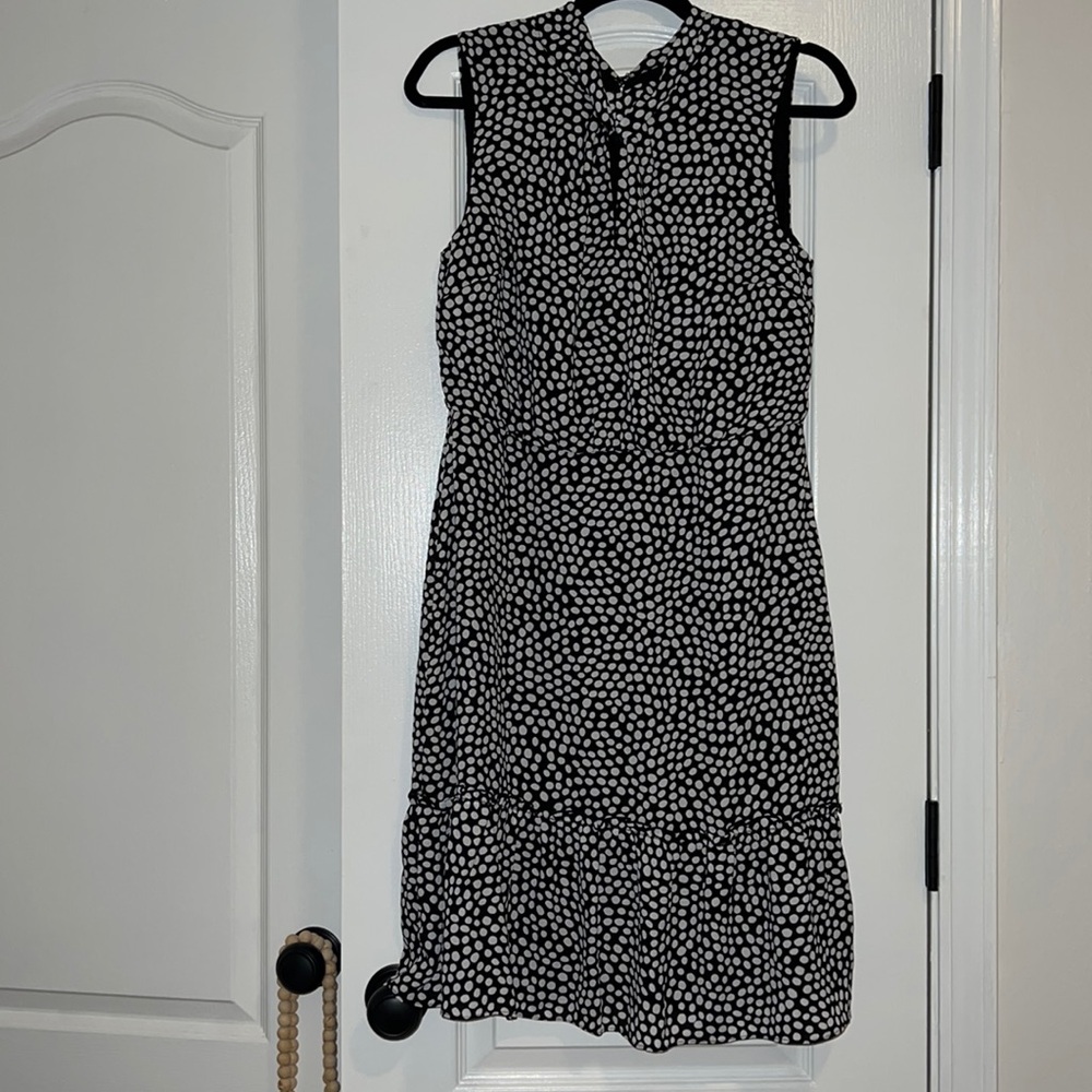 Karl Lagerfeld Dress new with tags black and white polka dot size 10